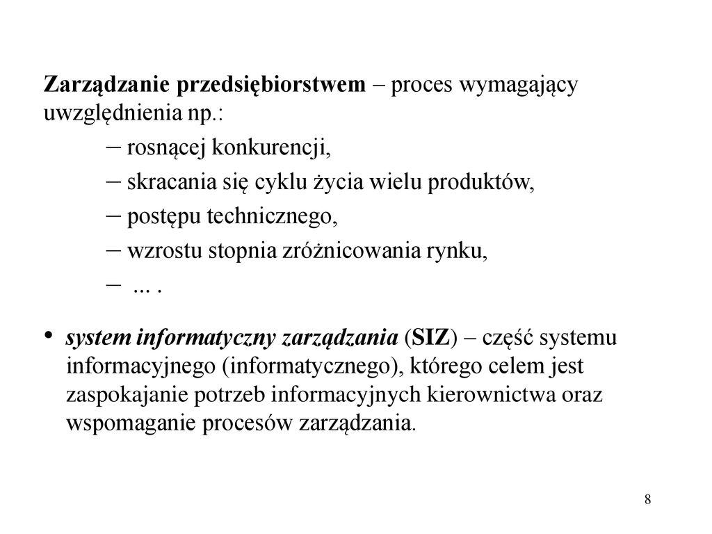 Informatyzacja Przedsi Biorstw Ppt Pobierz